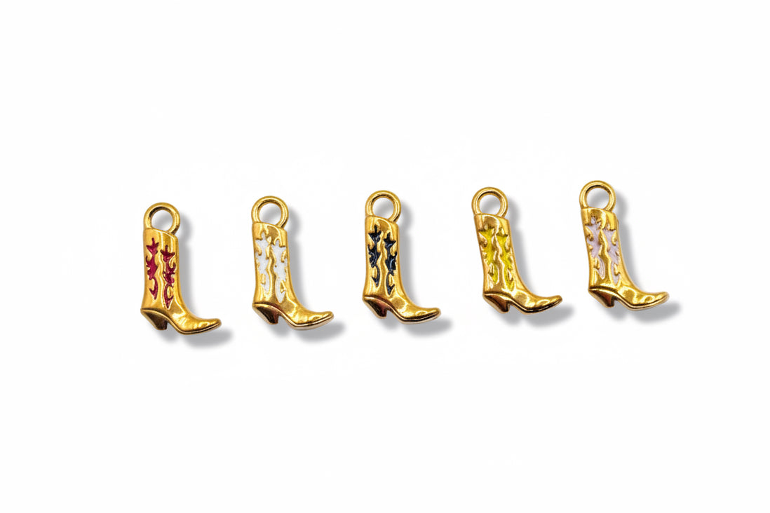 Colored Cowboy Boot Charm