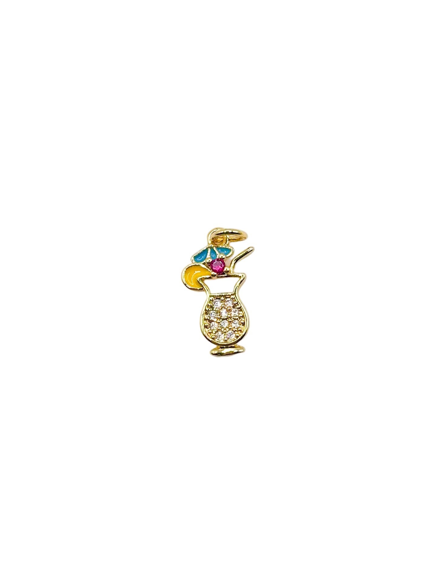 Colorful Cocktail Drink Charm