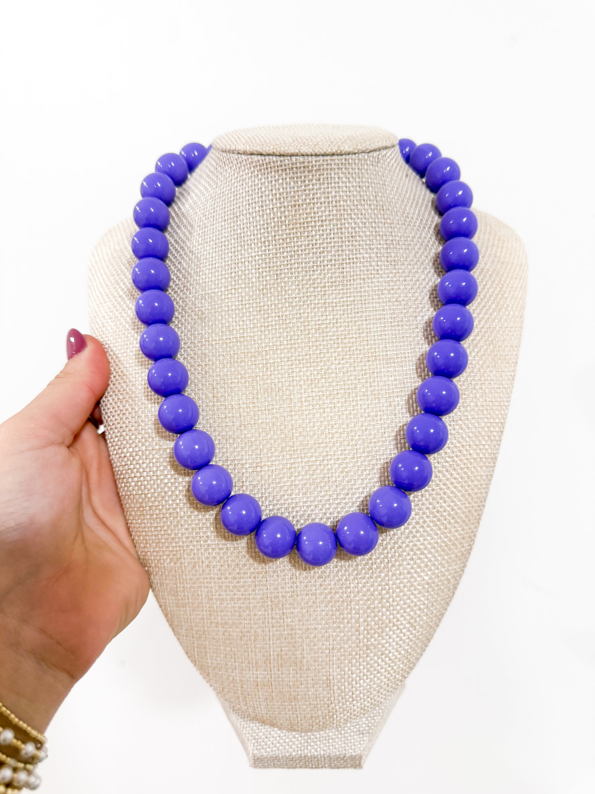 The Purple Beaded Necklace