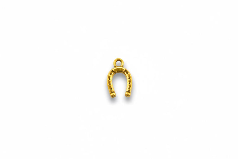 Gold Horseshoe Charm