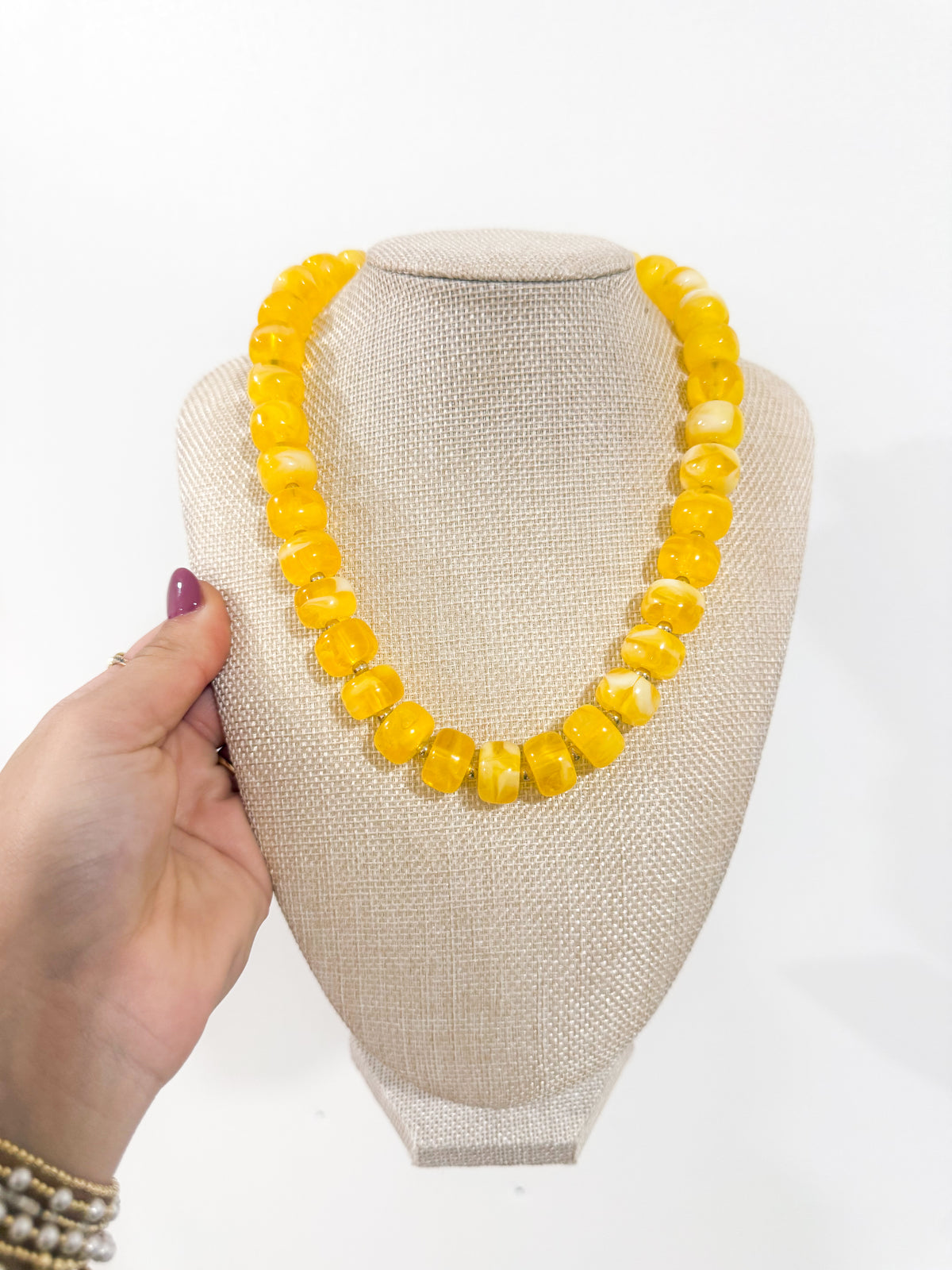 The Yellow Beaded Necklace