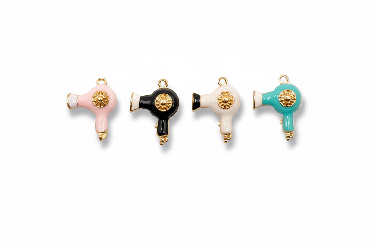 Colored Blow Dryer Charm