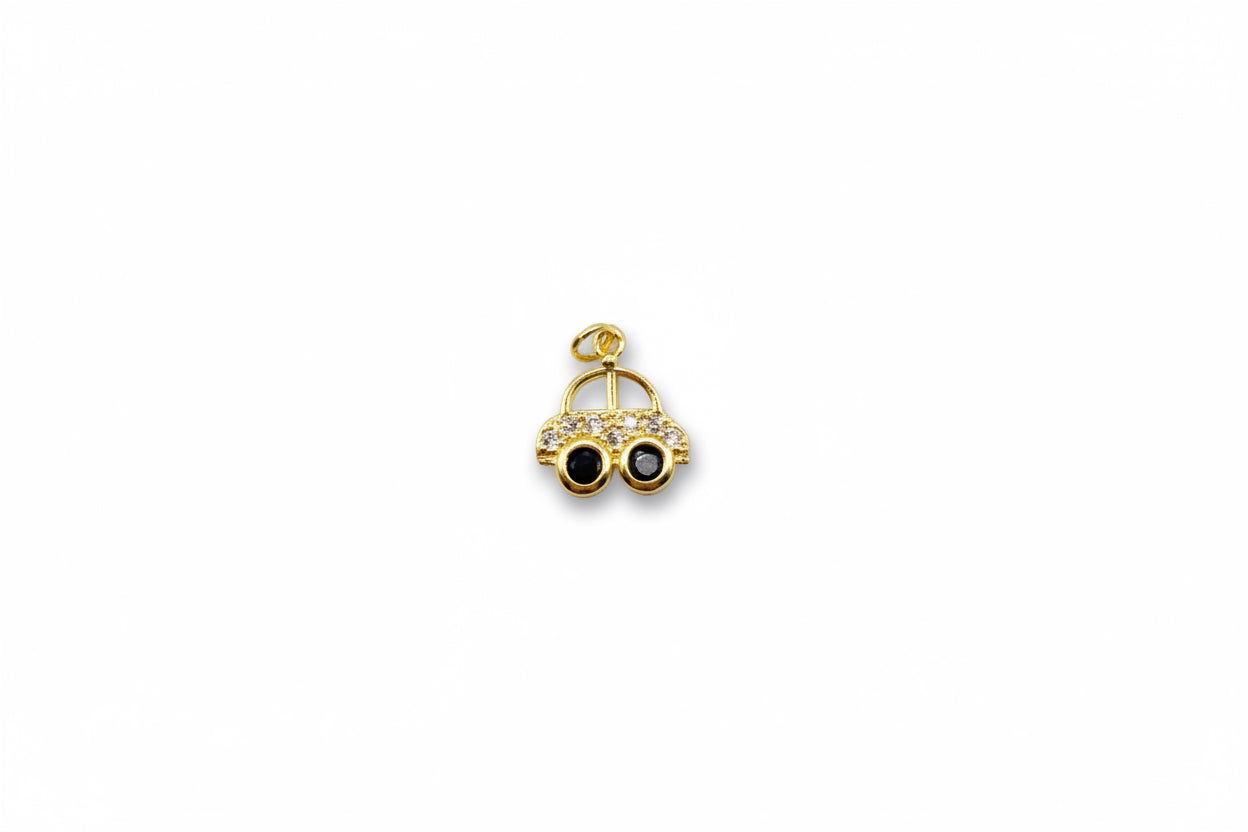 Gold & Diamond Car Charm
