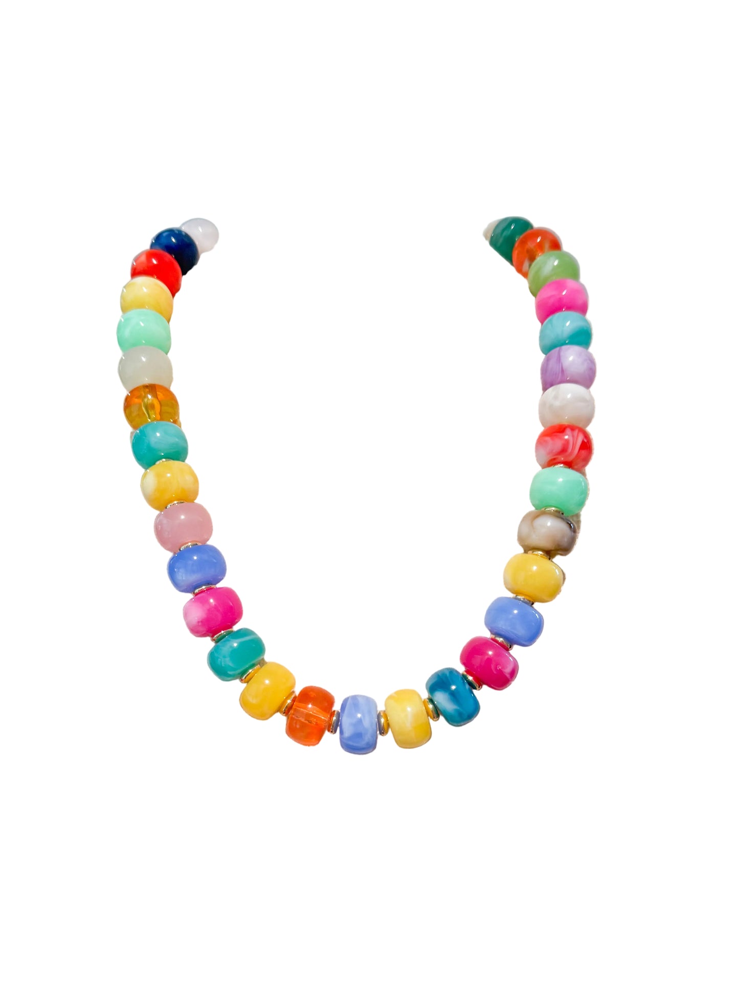 Chunky Colorful Beaded Necklace