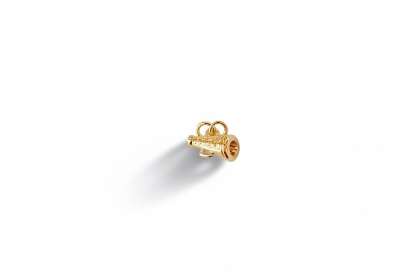 Gold Megaphone Charm
