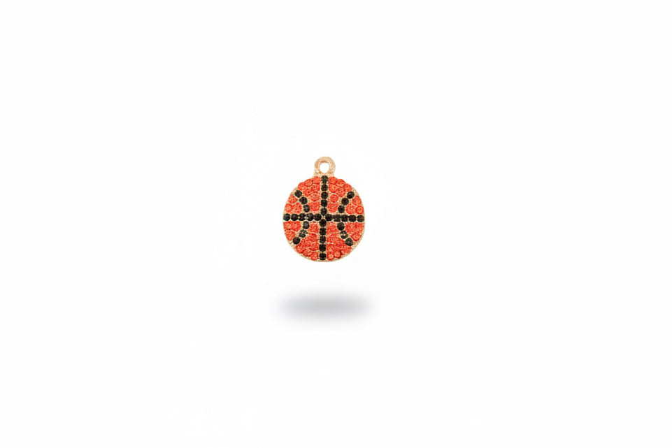 Diamond Basketball Charm