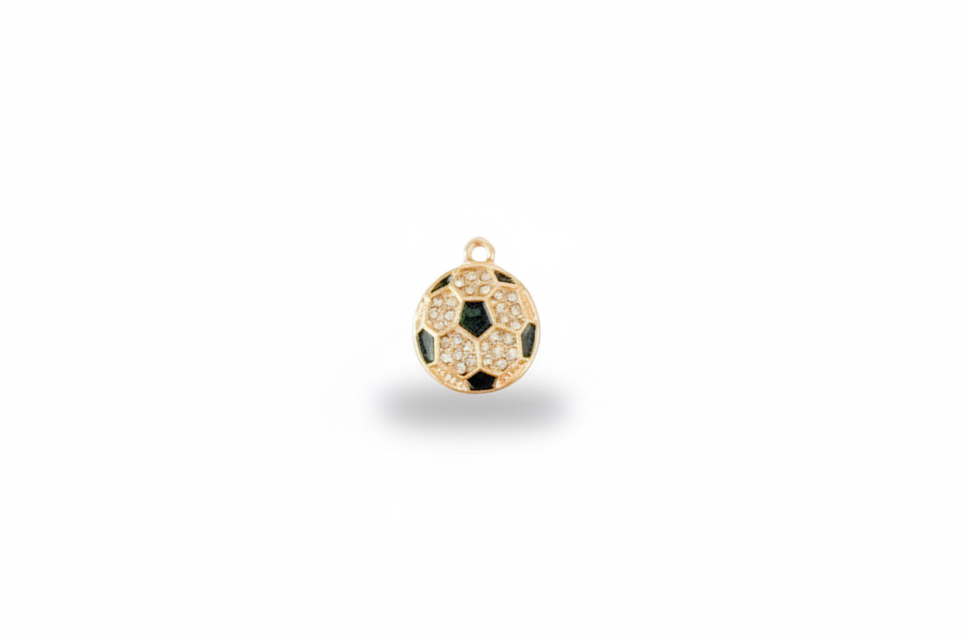 Diamond Soccer Ball Charm