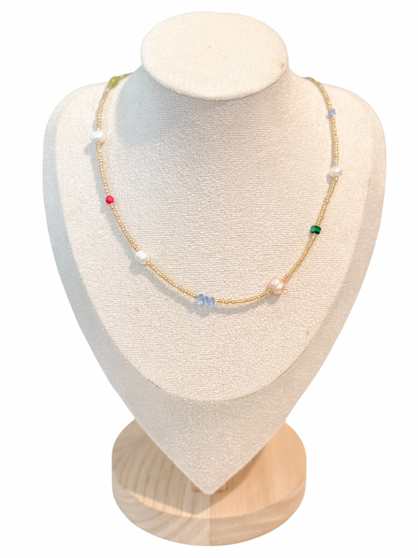 Beaded Pearl Necklace