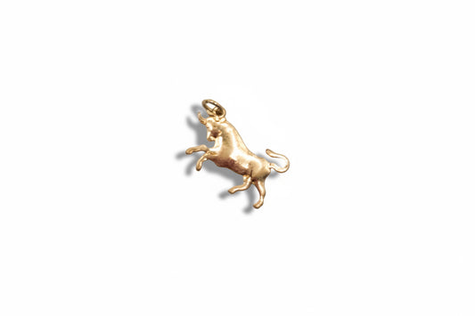 Gold Bull Charm