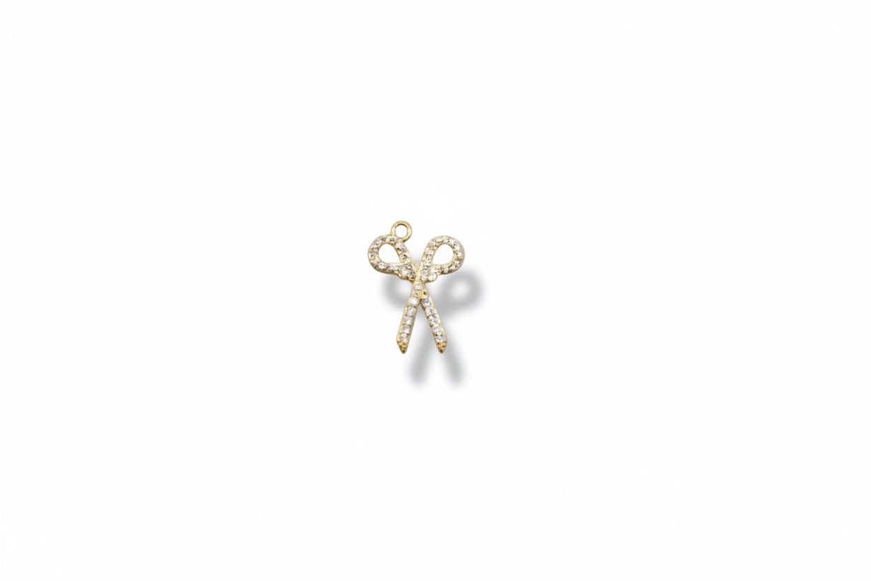 Diamond Scissor Charm