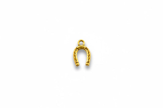 Gold Horseshoe Charm