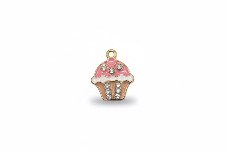 Pink Cupcake Charm