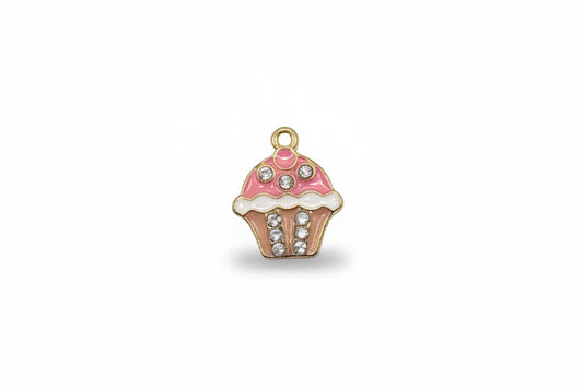 Pink Cupcake Charm