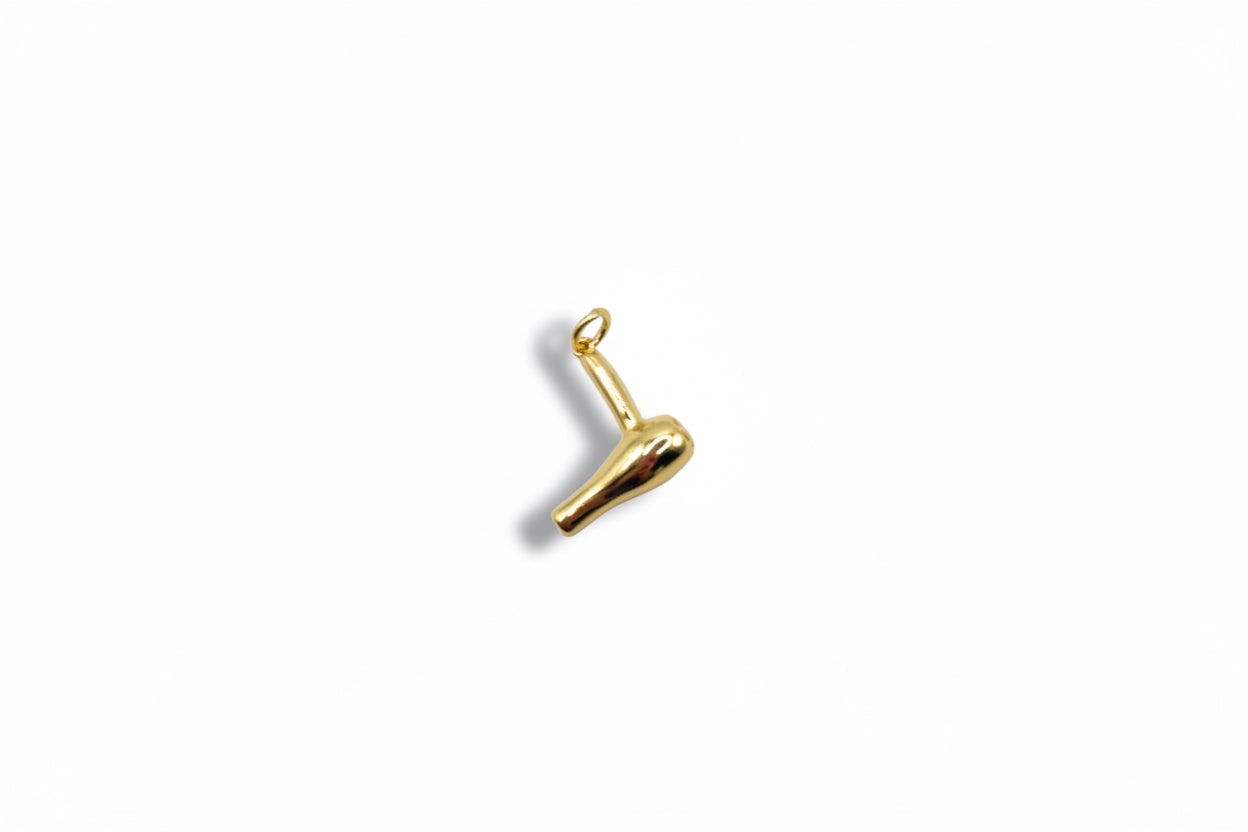 Gold Blow Dryer Charm