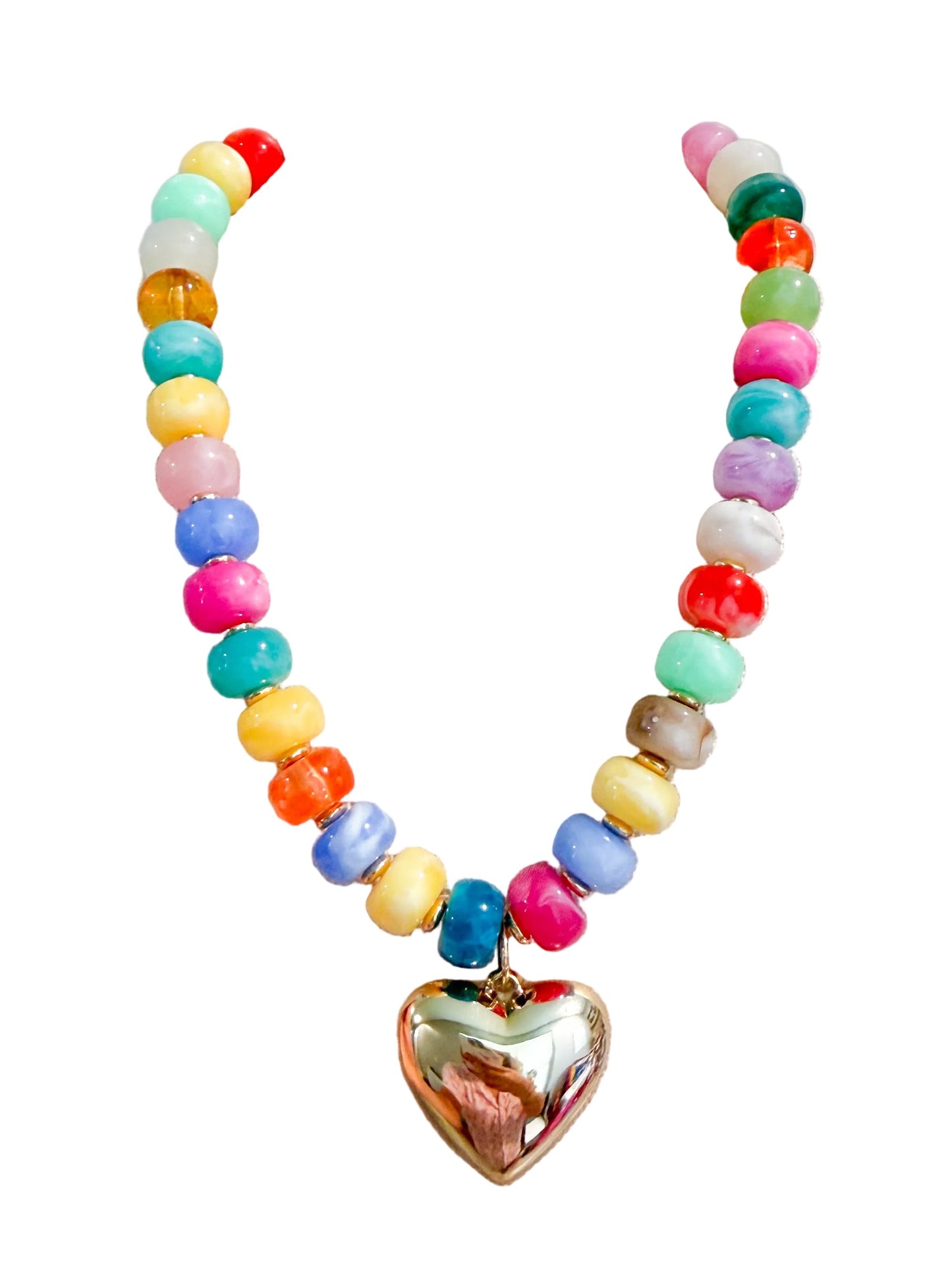 Chunky Colorful Beaded Necklace
