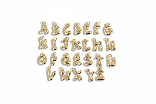Gold Bubble Initials