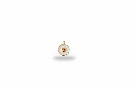 Circle Small Baseball Charm