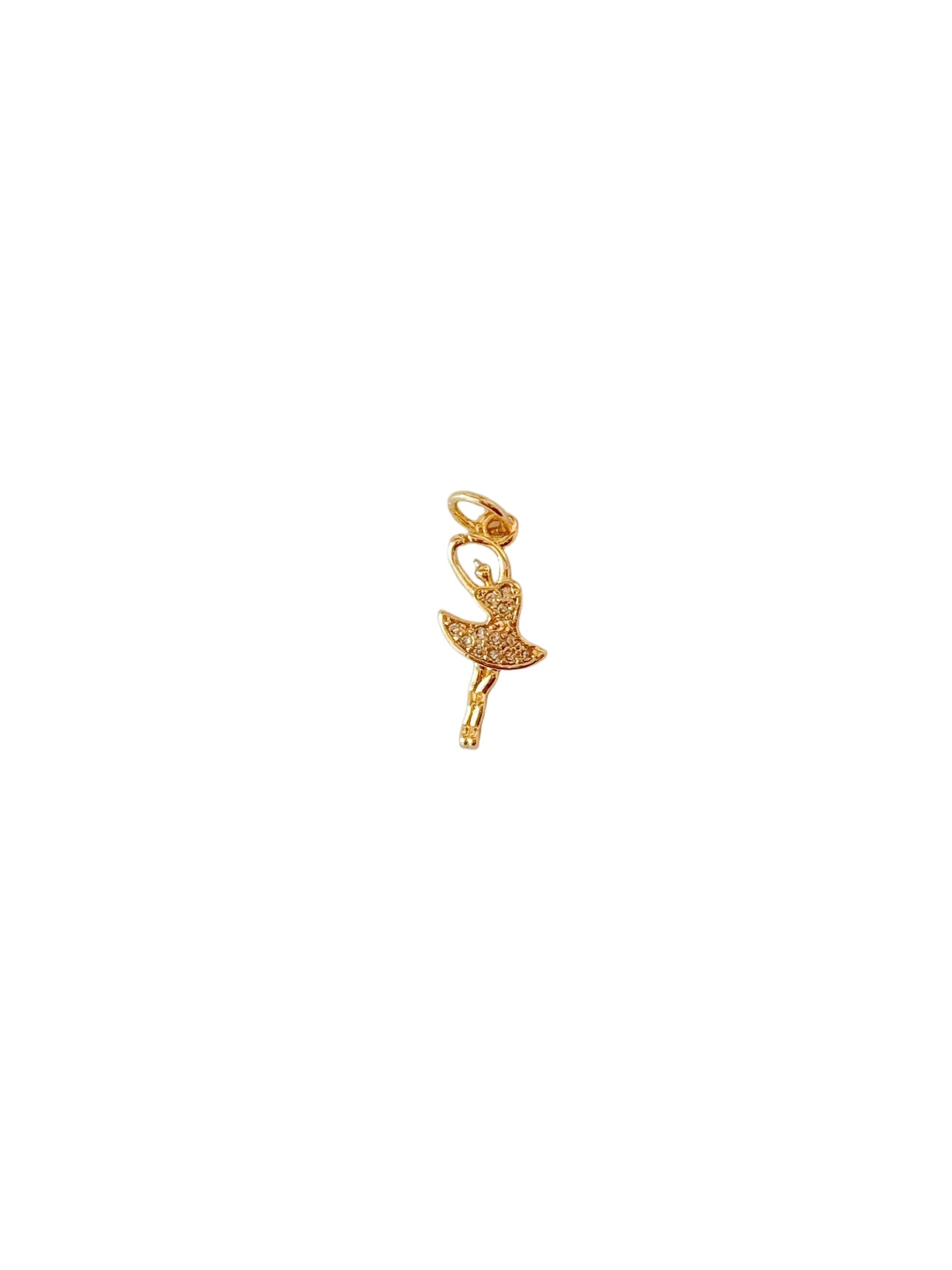 Diamond Ballerina Charm