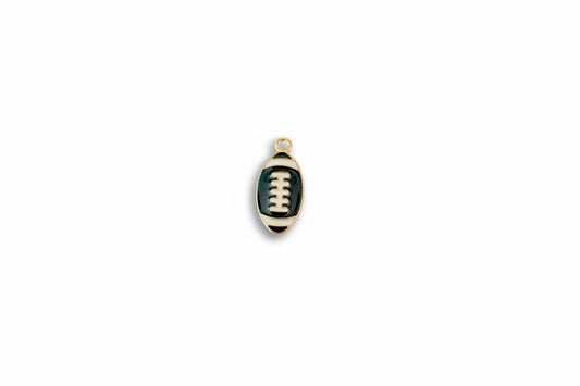 Brown Football Charm