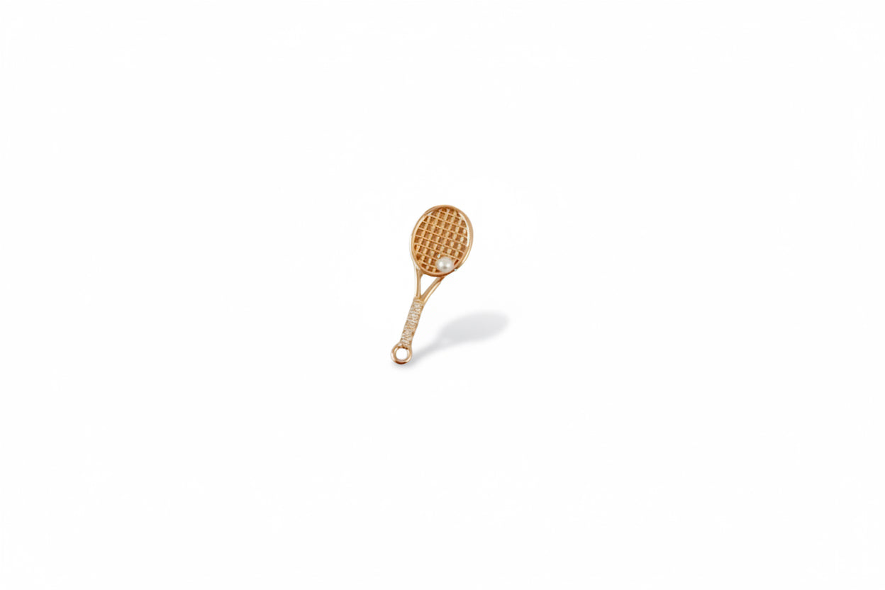 Small Tennis Racket Charm