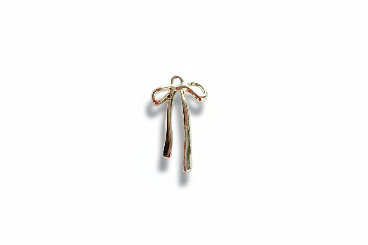 Dainty Gold Bow Charm