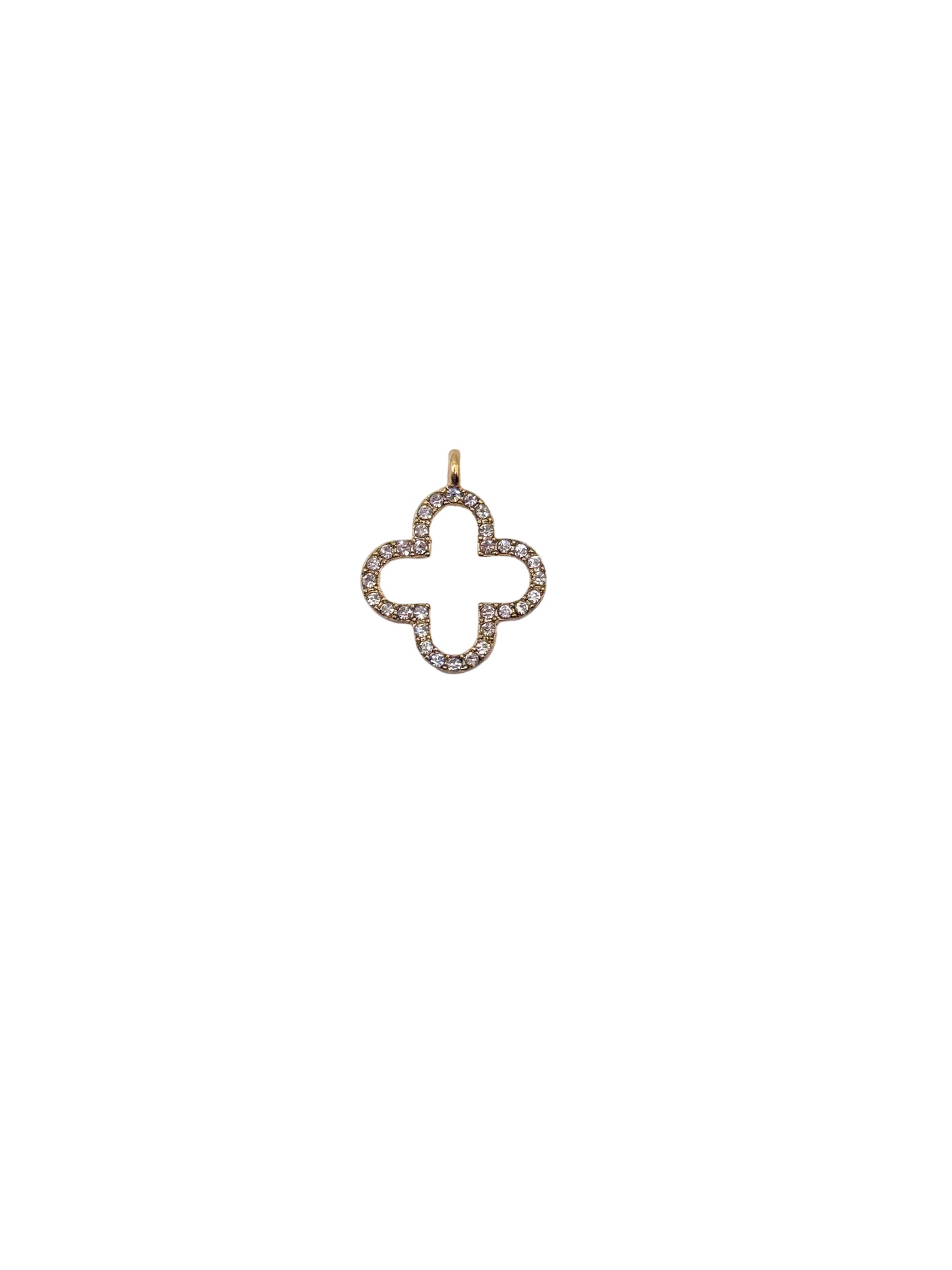 Diamond Clover Shaped Charm