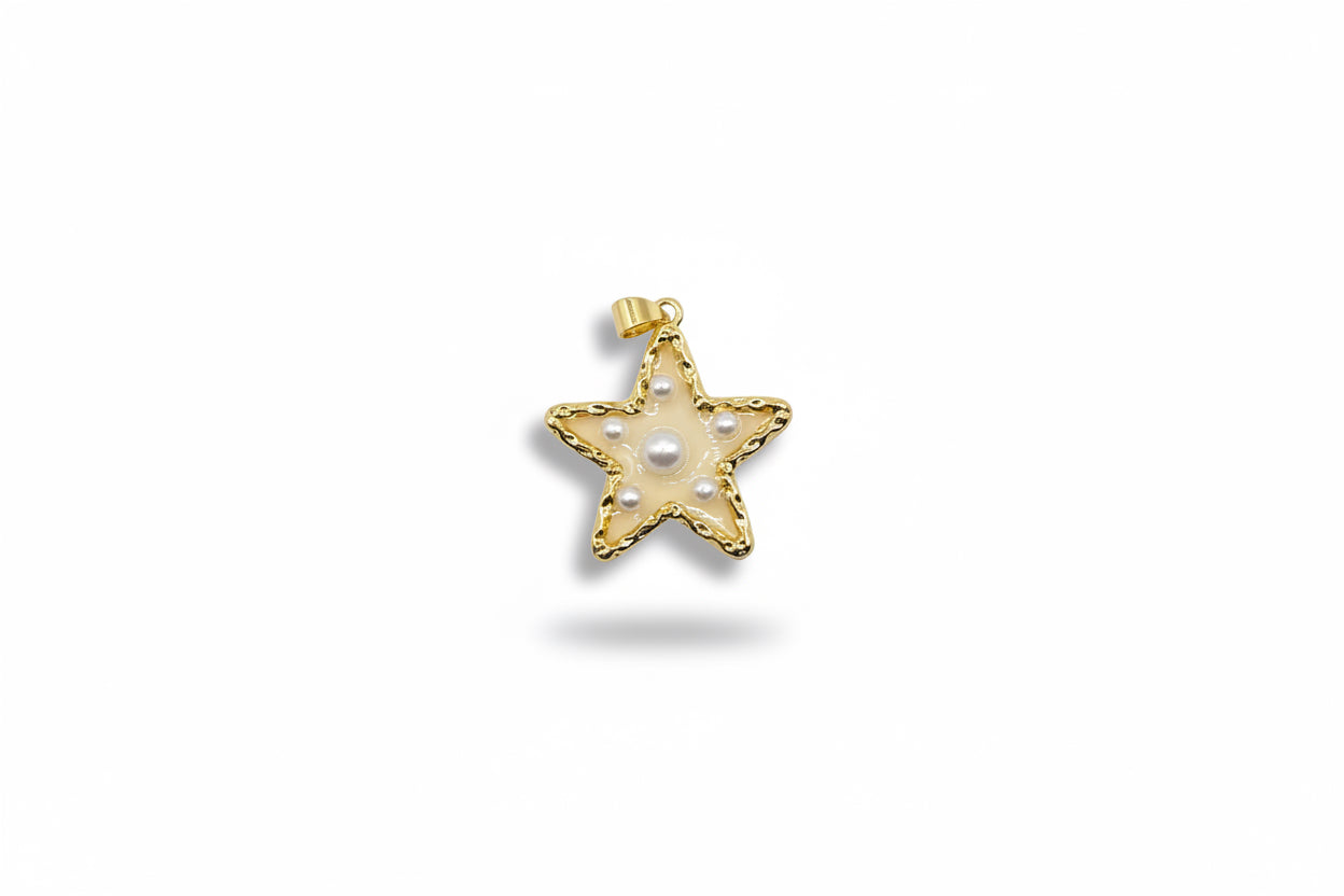 Pearl Star Charm
