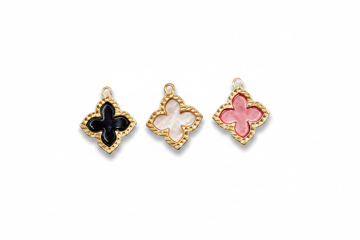 Colored Clover Charm