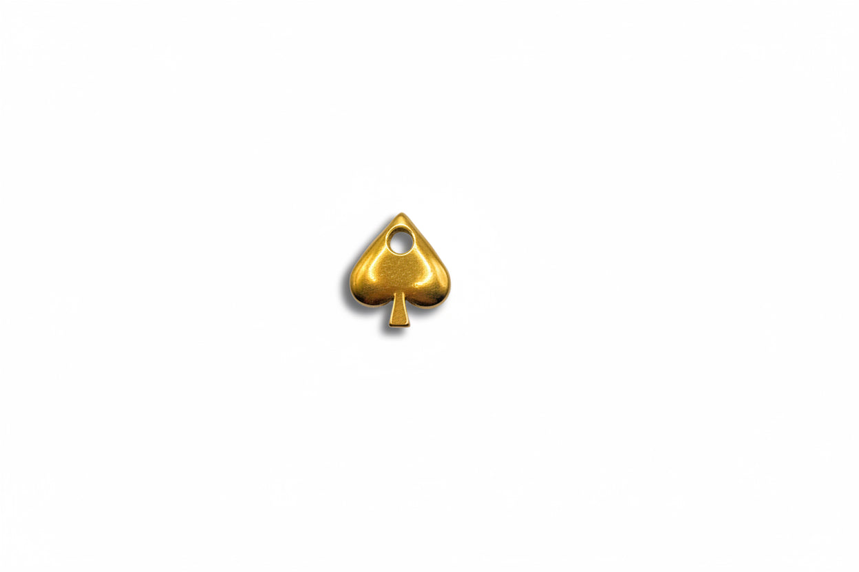 Gold Spade Charm