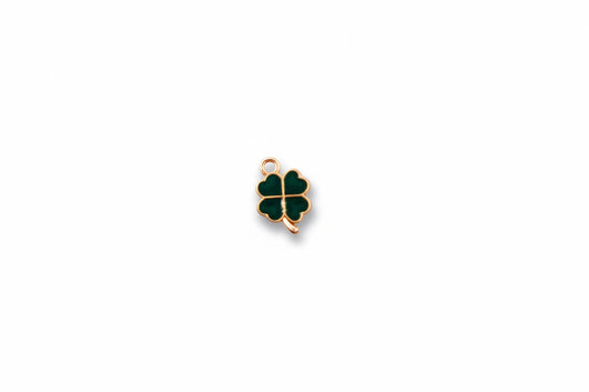 Green Four Leaf Clover Charm