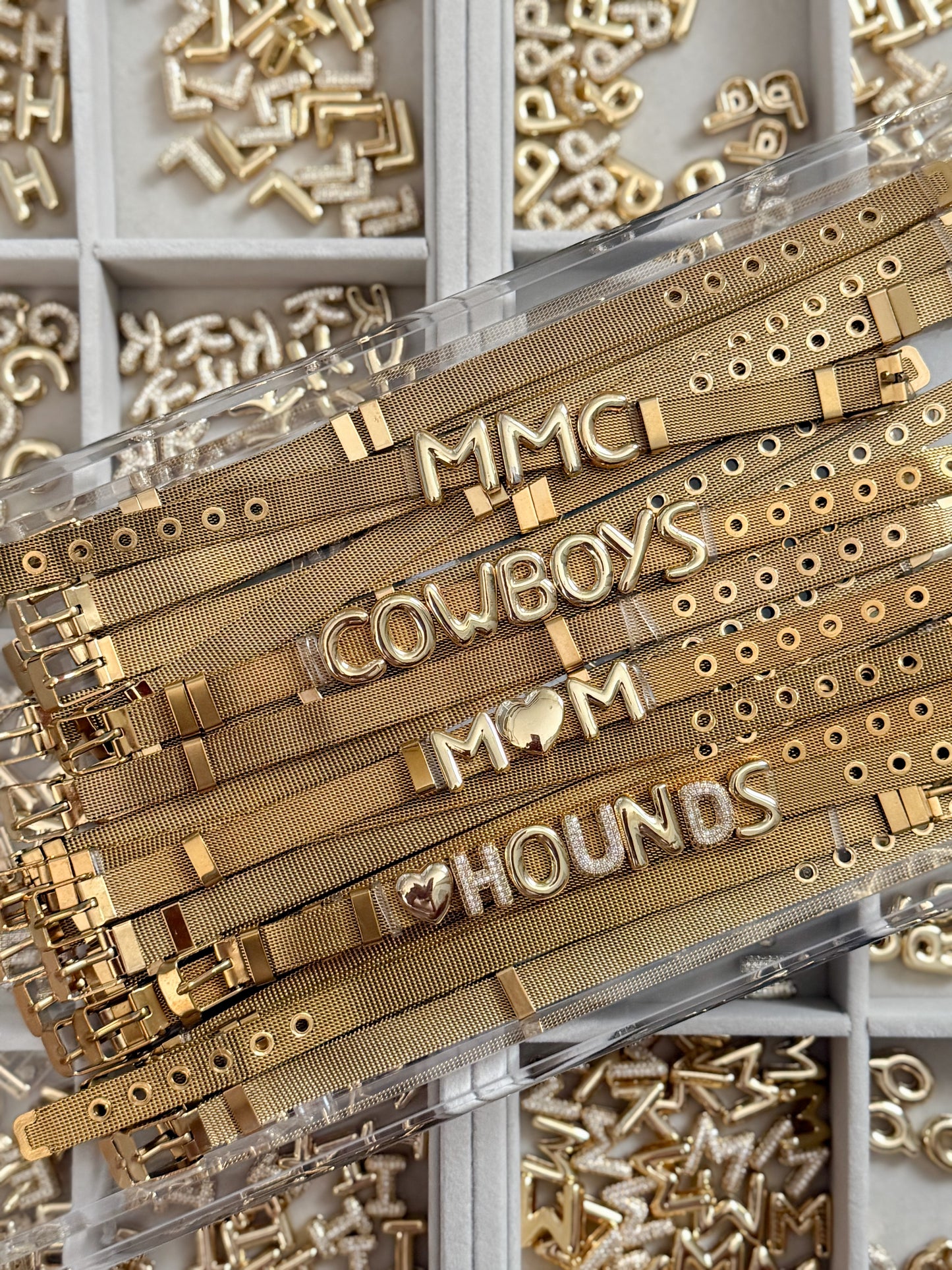 Initial Sliding Bracelet