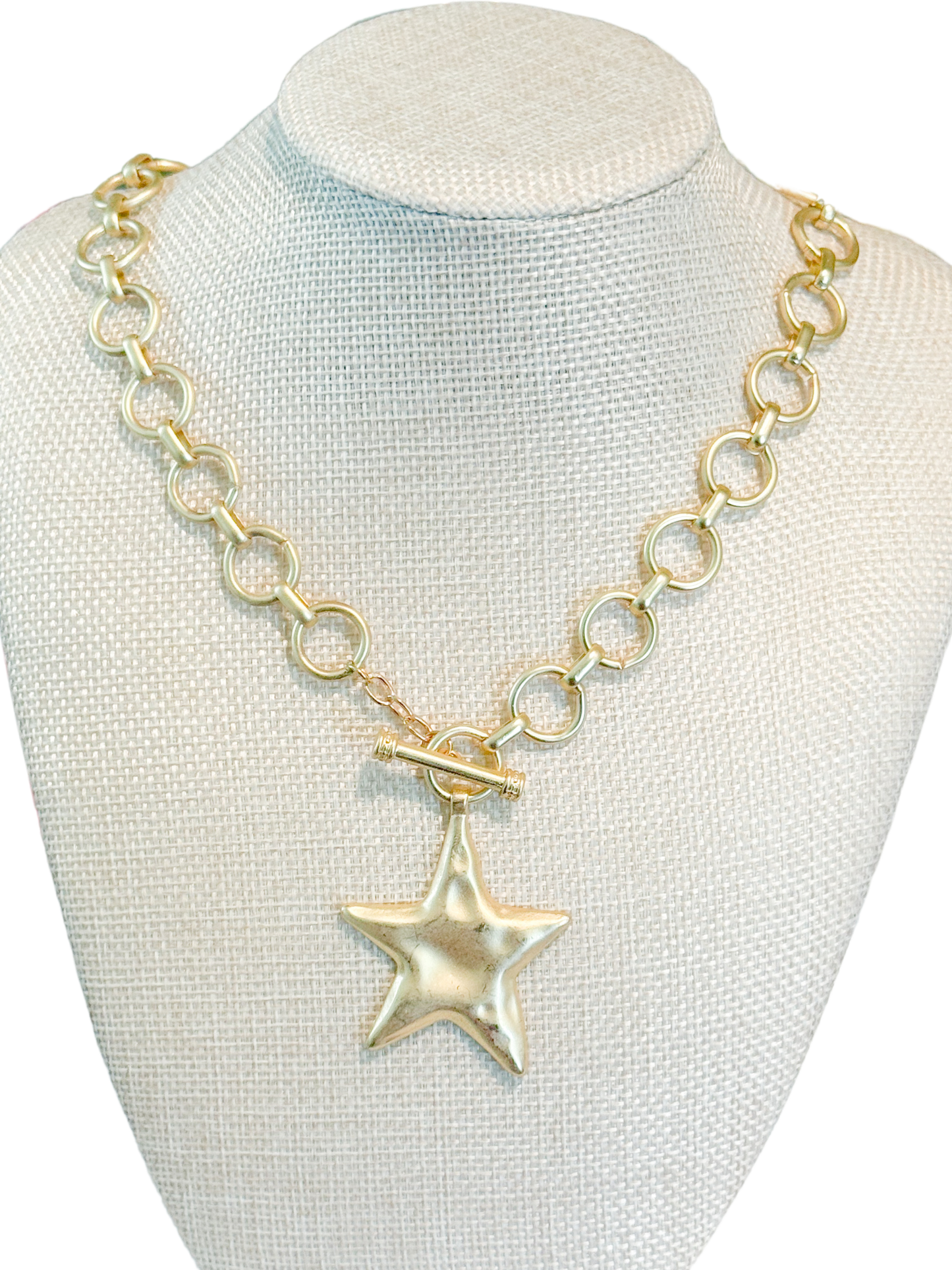 Hammered Star Necklace