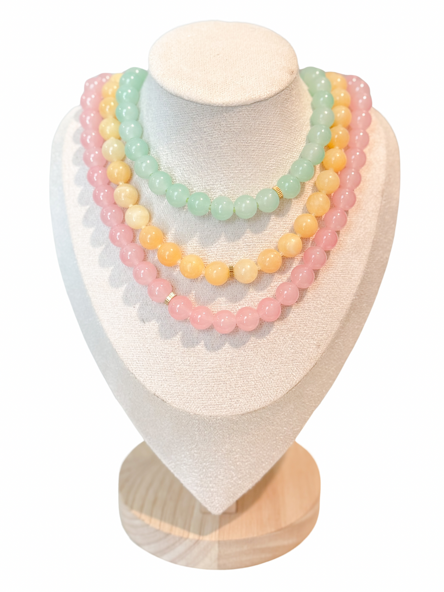 Solid Color Beaded Necklace